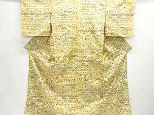 幾何学模様小紋着物